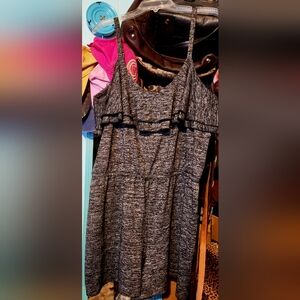 Joicy Couture heather Gray Sleeveless Ruffle Romper size XL